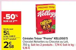 Carrefour KELLOGG'S Céréales Trésor Promo offre