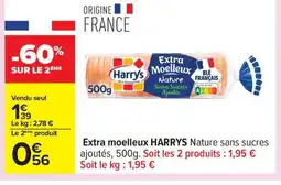 Carrefour HARRYS Extra moelleux offre