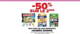 Carrefour HASBRO GAMING Sur tous les jeux monopoly offre