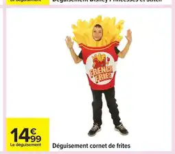 Carrefour Déguisement cornet de frites offre