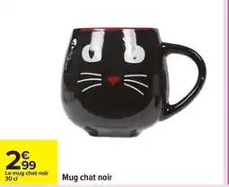 Carrefour Mug chat noir offre