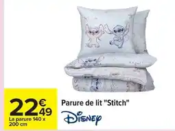 Carrefour DISNEY Parure de lit Stitch offre