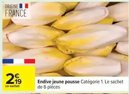 Carrefour Endive jeune pousse offre