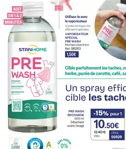 Stanhome Pre wash recharge détachant avant-lavage offre