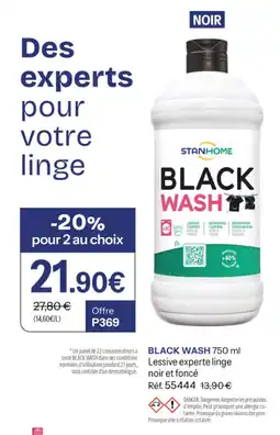 Stanhome Black wash offre