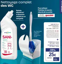Stanhome Sani-wc gel wc désinfectant + wc box porte-brosse+ wc brush brosse offre