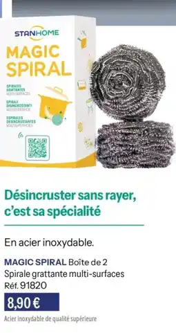Stanhome Magic spiral boîte de 2 spirale grattante multi-surfaces offre
