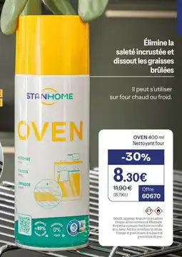 Stanhome Oven nettoyant four offre