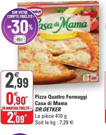 G20 Pizza quattro formaggi casa di mama offre