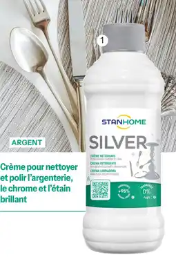 Stanhome Silver crème pour argent, chrome et étain brillant offre