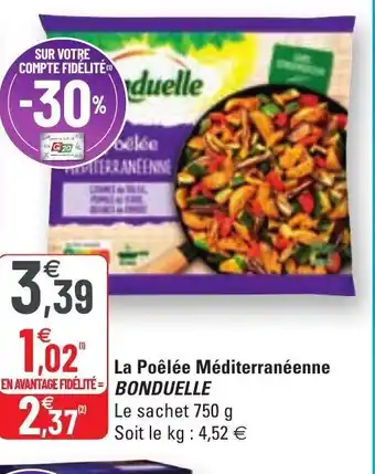 G20 La Poêlée Méditerranéenne Bonduelle offre