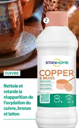 Stanhome Copper & brass crème pour cuivre, bronze et laiton offre