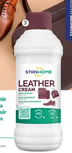 Stanhome Leather cream crème de beauté nourrissante pour cuir offre