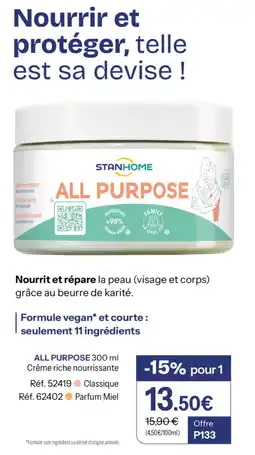 Stanhome All purpose crême riche nourrissante offre