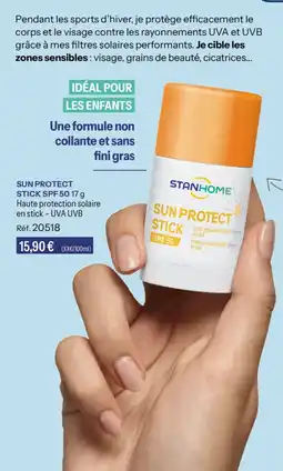 Stanhome Sun protect stick spf 50 offre