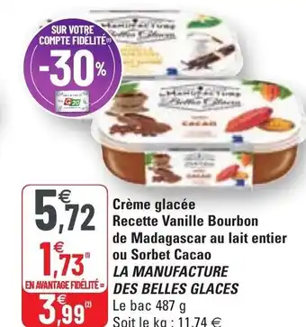G20 Crème glacée recette vanille bourbon offre