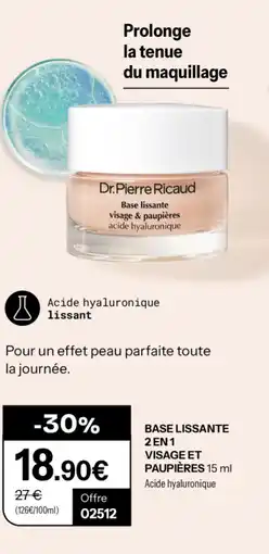 Stanhome Base lissante 2en1 visage et paupières offre