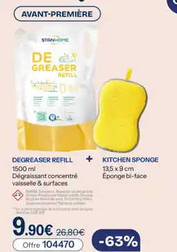 Stanhome Degreaser refill + kitchen sponge offre
