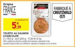 Intermarché TOURTE AU SAUMON CHARCULOR offre