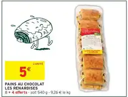 Intermarché PAINS AU CHOCOLAT LES RENARDISES offre
