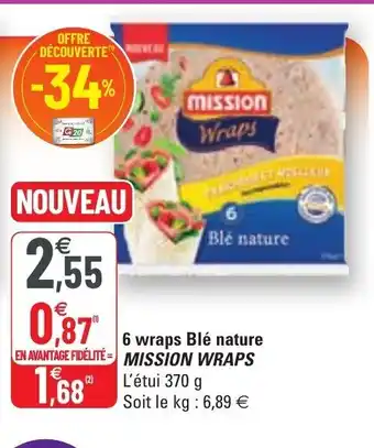 G20 6 wraps ble nature mission wraps offre