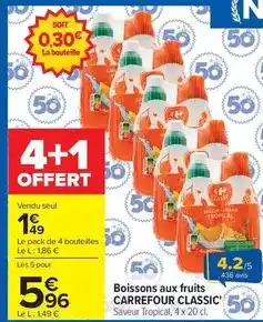 Carrefour Carrefour - boissons aux fruits offre