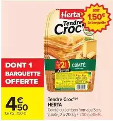 Carrefour Herta - tendre croc offre