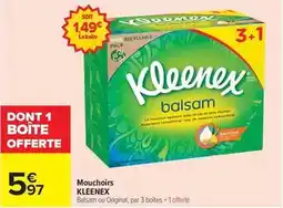 Carrefour Kleenex - mouchoirs offre