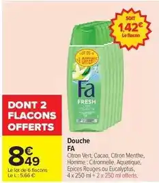 Carrefour Fa - douche offre