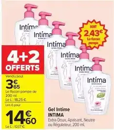 Carrefour Intima - gel intime offre
