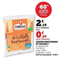 Bi1 St michel - crepes bretonnes offre
