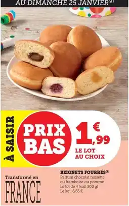 Bi1 Beignets fourrés offre