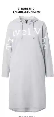 Midi - robe en molleton