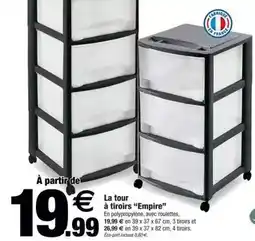 Bazarland La tour à tiroirs offre