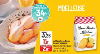G20 La madeleine citron bonne maman offre