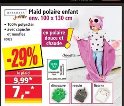 Norma Dreamtex junior plaid polaire enfant offre