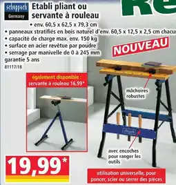 Norma Schepach etabli pliant ou servante à rouleau offre