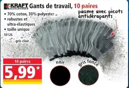 Norma Kraft werkzeuge gants de travail offre