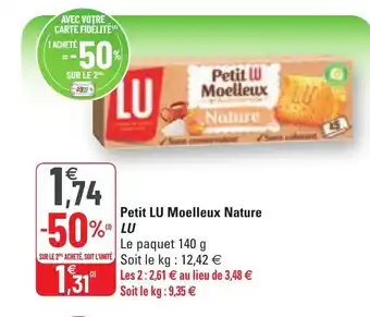G20 Petit lu moelleux nature offre