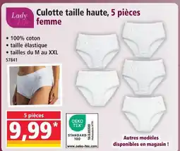 Norma Lady life culotte taille haute femme offre