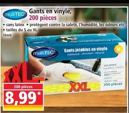 Norma Multitec gants en vinyle offre