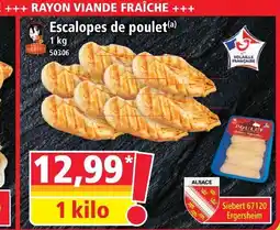Norma Escalopes de poulet offre
