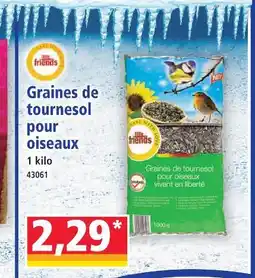Norma Little friends graines de tournesol pour oiseaux offre
