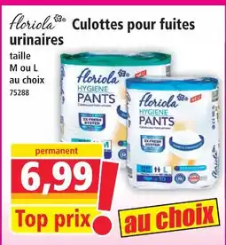 Norma Floriola culottes pour fuites urinaires offre