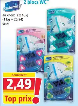 Norma Saubermax 2 blocs wc océan offre