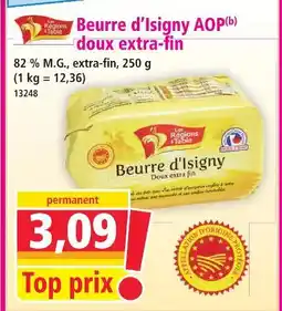 Norma Les régions à table beurre d'isigny aop doux extra-fin offre
