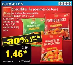 Norma Potato master spécialités de pommes de terre offre