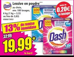 Norma Dash lessive en poudre offre