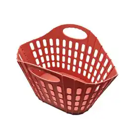 Carrefour Carrefour home panier à linge rétractable terracotta offre