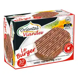 Carrefour Market Oriental viandes le burger halal surgelés offre